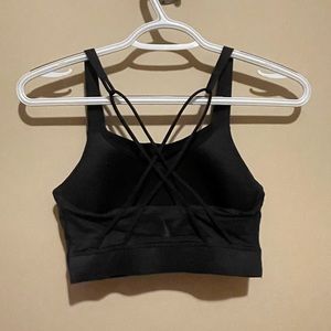Nike Dri-fit sports bra, black, strappy back